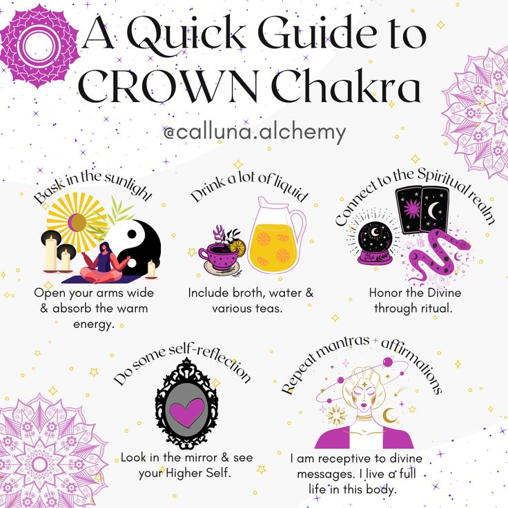 Crown Chakra Healing Affirmations, Crown Chakra Element, Cleansing Aura Chakra Healing, How To Heal Crown Chakra, Crown Chakra Balancing, How To Balance Crown Chakra, Healing Crown Chakra, Crystals For Crown Chakra, How To Balance Your Crown Chakra