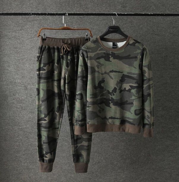 men's set Camouflage hoodies and sweatpants set Casual Sportswear Suit mens sporting tracksuit set _ - AliExpress Mobile Versace Tracksuit, Camouflage Hoodie, Man Set, Casual Sportswear, Sweatpants Set, Tracksuit Set, Casual Sets, Fashion Wear, Casual Jeans