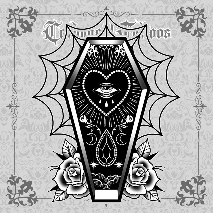 Canadian traditional style tattoo design artwork blackwork black ink roses moon star gem spiderweb available design Canadian artist Toronto Ontario Canada tattoo Cute Poison Tattoo, Your Coffin Or Mine Tattoo, Gothic Coffin Art, Cute Coffin Tattoo, Coffin Sketch, Small Coffin Tattoo, Tattoo Mapping, Coffin Tattoo Ideas, Traditional Coffin Tattoo