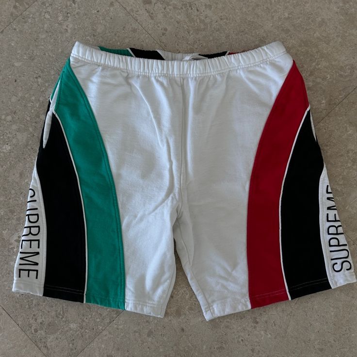 Spring Summer Collection 2020 Cotton Shorts Slightly Used But In Great Condition Last Sold For $242 Brand New On Stockx White Athleisure Shorts For Spring, White Sports Shorts For Spring, Casual White Shorts With Built-in Liner, White Casual Shorts For Streetwear, White Sporty Shorts For Spring, White Athletic Shorts With Built-in Shorts For Spring, White Athletic Shorts With Built-in Liner For Spring, Casual White Athletic Shorts, White Casual Sports Shorts