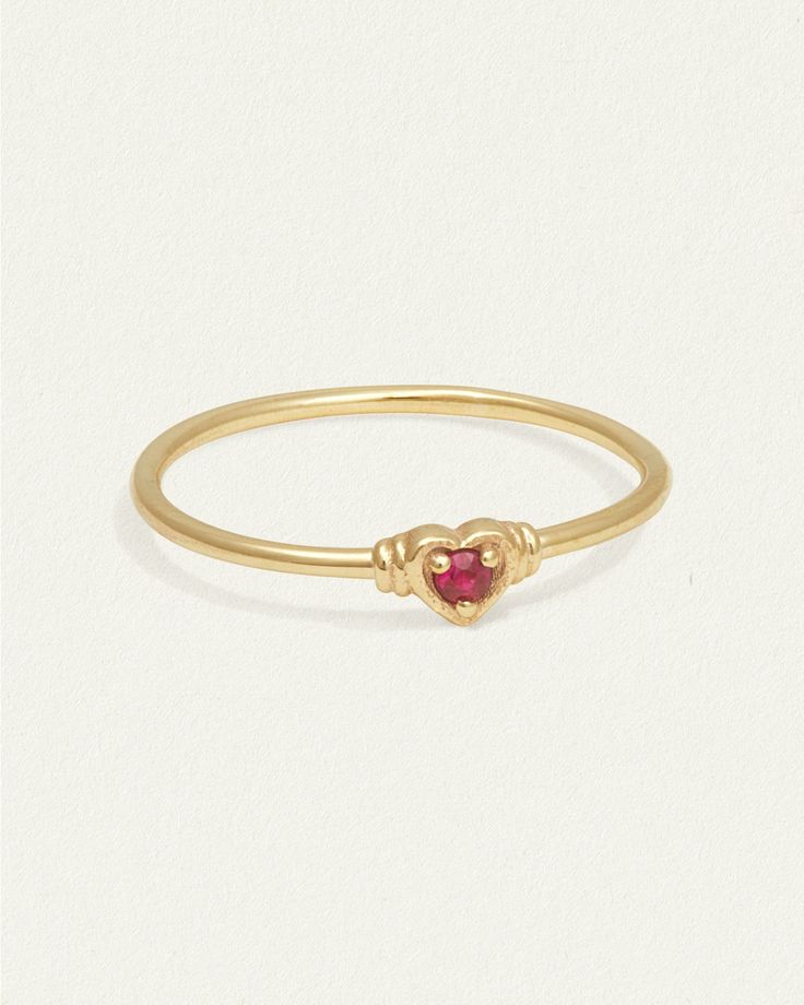 Celebrate love with the Eos Ring ethically handcrafted from RJC certified solid gold & ruby. Shop heart stacking ring inspired by new beginnings. Ruby Gold Ring, Byron Bay Australia, Ring Ruby, Solid Gold Ring, Diamond Guide, Celebrate Love, Solid Gold Rings, Engagement Ring Wedding Band, Ruby Ring