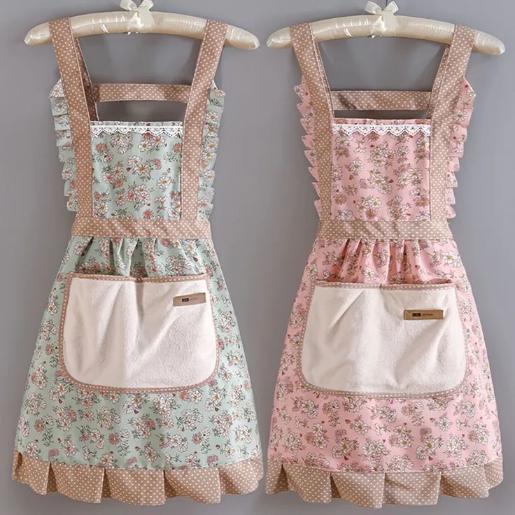 Household Kitchen Cute Cooking Apron - Temu Princess Aprons, Floral Apron, Work Aprons, Waist Apron, Chef Hat, Cotton Apron, Chef Apron, Womens Aprons, Apron Pockets