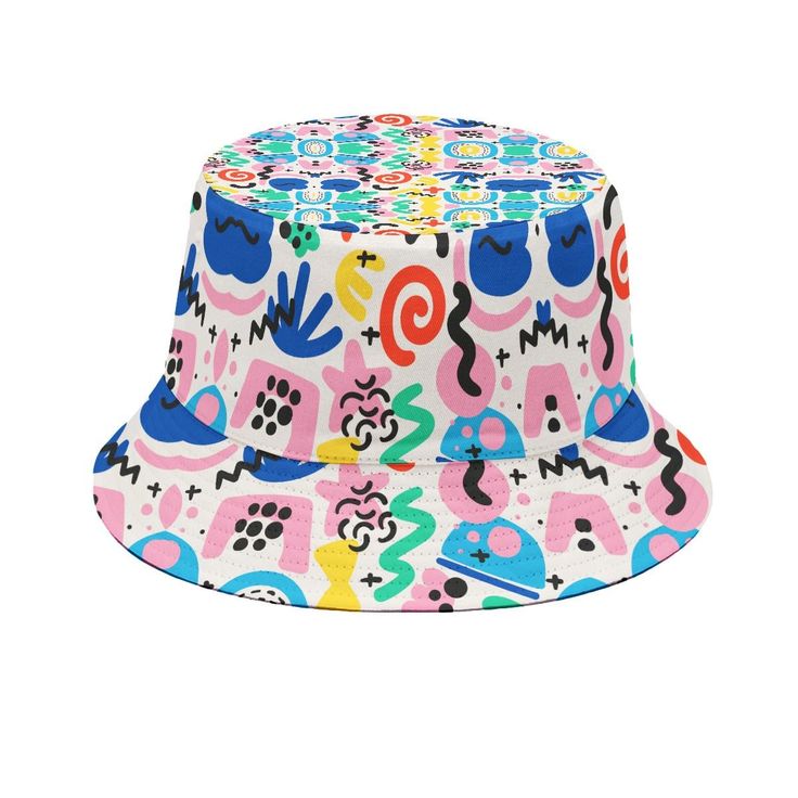 GROOVY BUCKET HAT - dragqueenmerch Summer Streetwear Bucket Hat, Wide Brim Sun Hat For Summer Streetwear, Fun Summer Streetwear Hats, Summer Streetwear Sun Hat With Curved Brim, Adjustable Sun Hat For Summer Streetwear, Summer Streetwear Brimmed Bucket Hat, Adjustable Sun Hat For Streetwear In Summer, Curved Brim Sun Hat For Summer Streetwear, Trendy Snapback Bucket Hat For The Beach