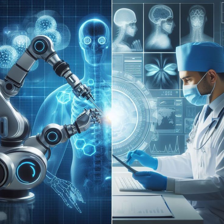 two images side by side one with a robot and the other with an artificial hand