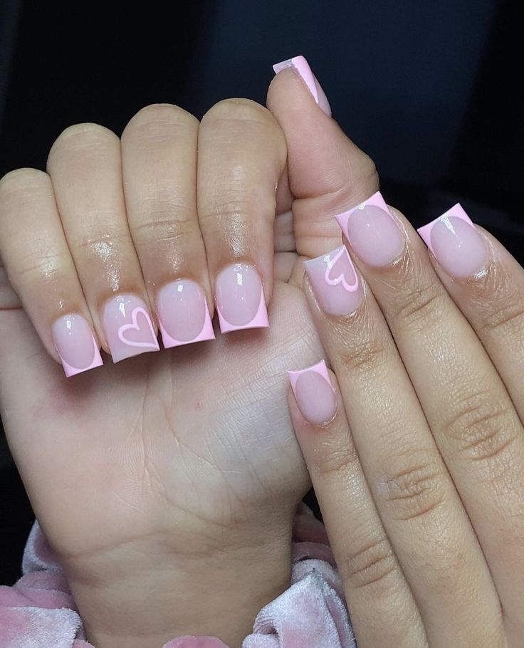 Nail Overlay Ideas, Nail Overlay, Overlay Ideas, Short Pink Nails, Short Nail Inspo, Overlay Nails, Hard Nails, Girly Acrylic, Perfect Manicure