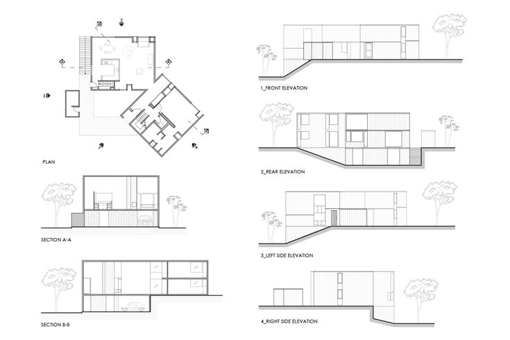 some diagrams showing the different sections of a house that are in various stages of construction