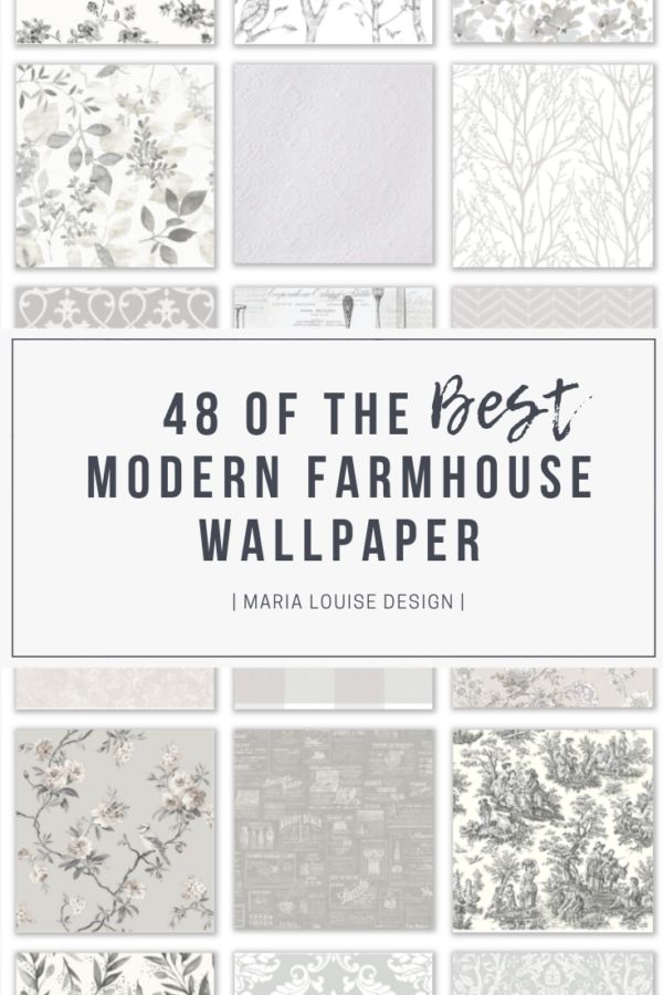 the best modern farmhouse wallpaper i've ever seen in many different styles and colors