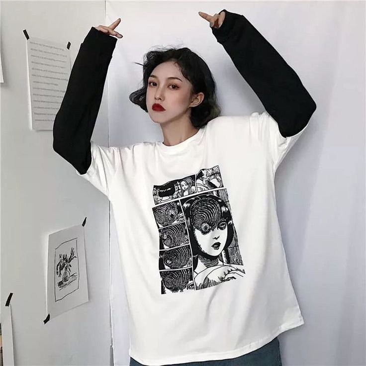 Seeing Things LS T-Shirt – COLDLINE CLOTHING Oversized Harajuku Long Sleeve T-shirt, Hip Hop Crew Neck Top With Anime Print, Hip Hop Style Crew Neck Top With Anime Print, Oversized Crew Neck Top With Anime Print, Harajuku Style Anime Print Top For Fall, Harajuku Style Cotton T-shirt For Fall, Harajuku Crew Neck Top With Screen Print, Anime Print Graphic Tee Relaxed Fit, Harajuku Crew Neck Top With Front Print