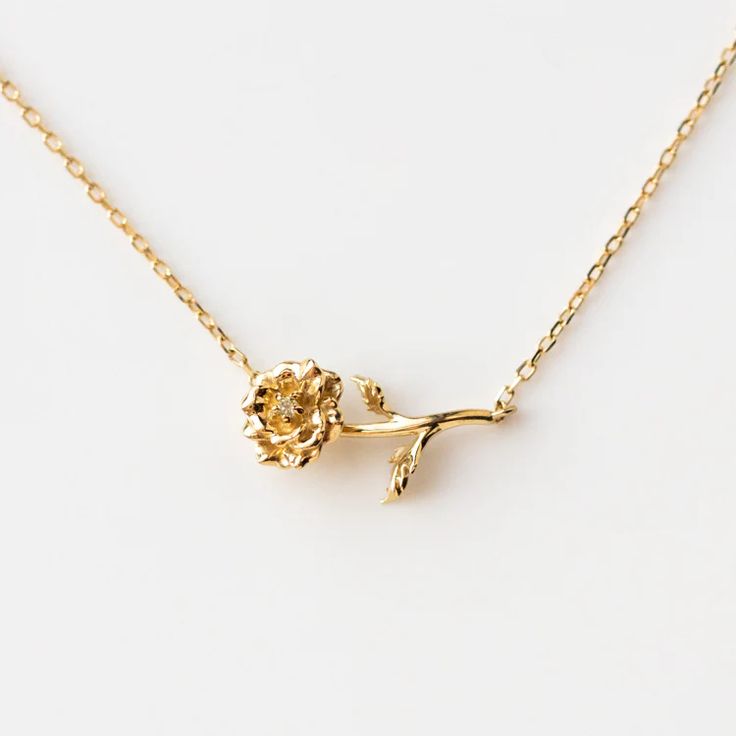 Solid Gold Birth Month Flower Necklaces | Local Eclectic – local eclectic Jewlery Aesthetic, Pendent Design, Jack And Rose, Affordable Fine Jewelry, Poppy Necklace, Nurture Yourself, Flower Necklaces, Birth Flower Necklace, Fake Wedding