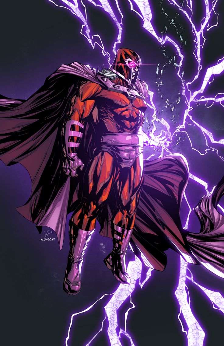 an image of a man that is in the air with his cape up and lightning behind him