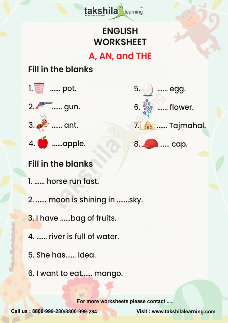 an english worksheet with pictures and words