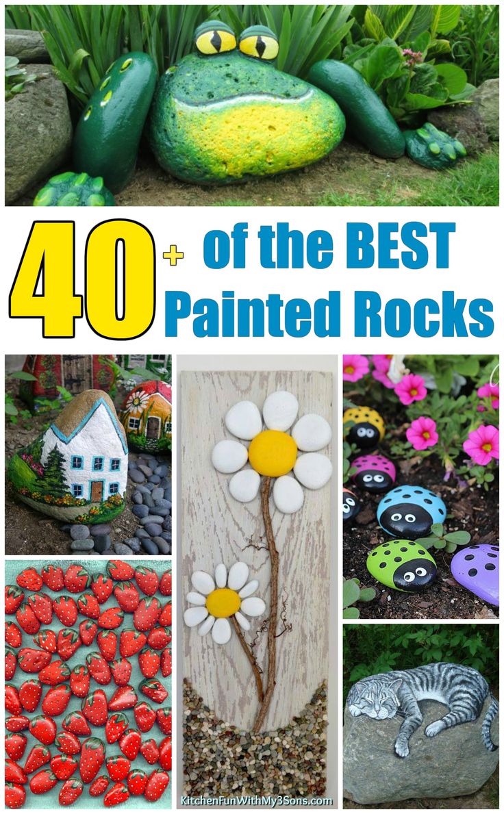 the best painted rocks for garden decor