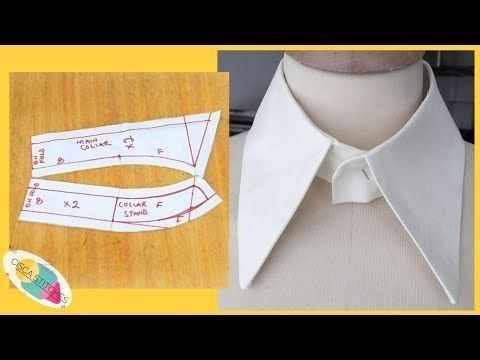 an image of a sewing pattern on a mannequin's neck and collar