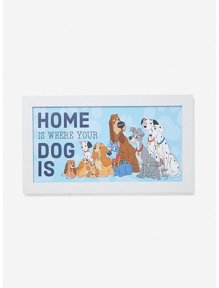 a bumper sticker that says home is where your dog is