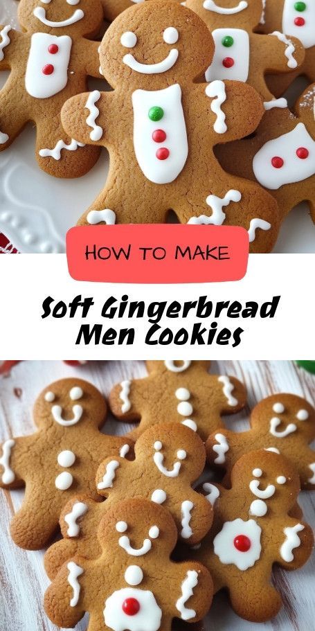 gingerbread men cookies with white icing on them