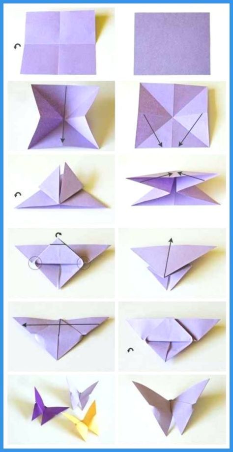 step by step instructions to make an origami bird