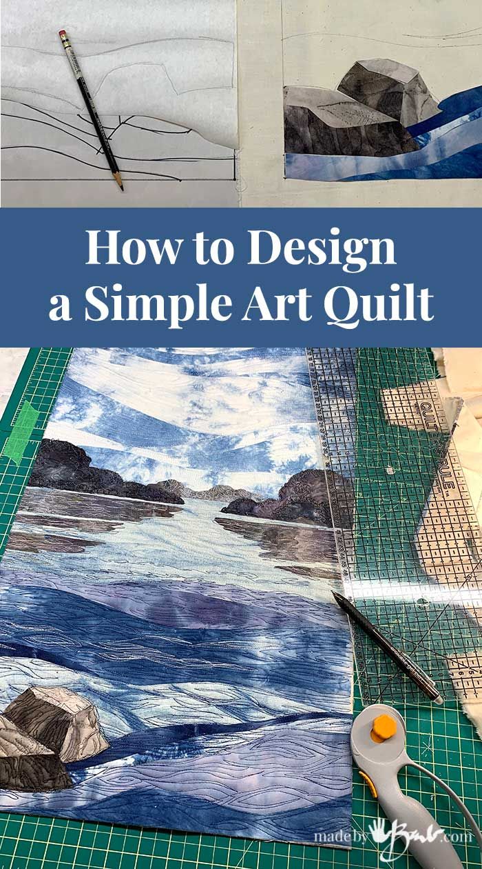 an image of how to design a simple art quilt