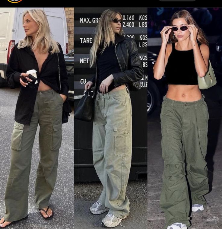 Cargo Pants Outfit Street Style Women, Olive Cargo Pants Outfit, Cargo Pant Outfits, Cargo Outfits Women, Cargo Trousers Outfit, Cargo Pants Outfit Street Style, Olive Pants Outfit, Cargo Outfits, Olive Green Pants Outfit