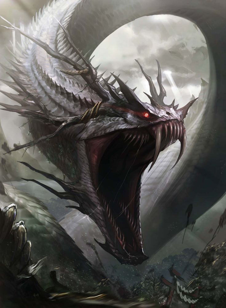 a dragon with its mouth open and it's tongue out