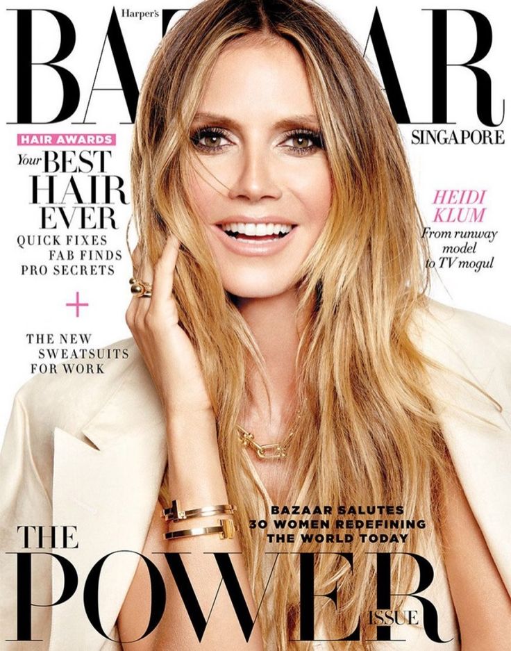 a woman with long blonde hair on the cover of harper harper's bazaar magazine