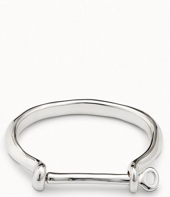 UNOde50 Twist Bar Closure Bangle Bracelet | Dillard's Adjustable Metal Cuff Bracelet With Polished Finish, Adjustable Metal Bracelet With Toggle Clasp, Adjustable Metal Bracelets With Toggle Clasp, Modern Metal Bracelets With Toggle Clasp, Metal Chain Bangle Bracelet With Polished Finish, Metal Bracelet With Polished Finish, Polished Metal Bracelet Jewelry, Polished Metal Bangle, Adjustable Polished Chain Bracelet