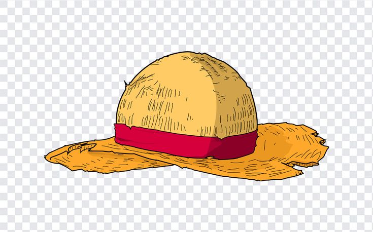 Luffy's Straw Hat in One Piece Luffy From One Piece, Png Designs Free, One Piece Clipart, Strawhat Logo, One Piece Hats, Luffy's Hat, Nv Logo, Straw Hat Logo, Luffy Logo