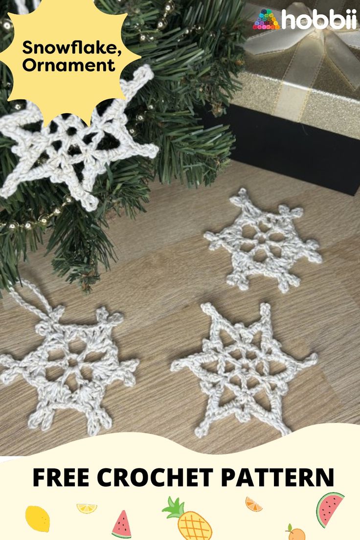 crochet snowflake ornament free pattern for christmas tree topper