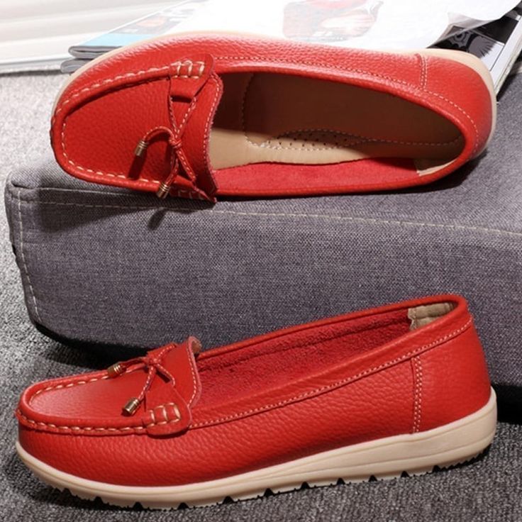 Leather women flats shoes Casual Flat Leather Shoes Medium Width, Leather Slip-ons With Stitched Sole, Casual Comfortable Flats With Leather Sole, Flat Leather Shoes With Branded Insole, Casual Leather Shoes With Low Heel, Spring Leather Walking Shoes With Flat Heel, Leather Walking Shoes With Flat Heel For Spring, Casual Loafers With Medium Width And Flat Heel, Casual Medium Fit Flat Heel Loafers