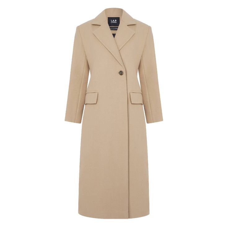 A double-breasted fitted coat with fitted silhouette, decorative back vent.Composition: 100% Italian woolCare: Dry clean onlySizes: XS: Bust - 84 cm, Waist - 69 cm, Hips - 92 cm, Height - 164-176 cmS: Bust - 88 cm, Waist - 73 cm, Hips - 96 cm, Height - 164-176 cmM: Bust - 92 cm, Waist - 77 cm, Hips - 100 cm, Height - 164-176 cmL: Bust - 96 cm, Waist - 81 cm, Hips - 104 cm, Height - 164-176 cm(European standard) Beige Wool Coat With Notch Lapel And Hidden Buttons, Beige Wool Coat With Concealed Placket For Office, Beige Wool Office Coat With Concealed Placket, Luxury Beige Double-breasted Wool Coat, Beige Long Wool Coat With Concealed Placket, Formal Single-breasted Beige Wool Coat, Beige Wool Coat With Lapel Collar For Formal Occasions, Formal Beige Single-breasted Wool Coat, Winter Beige Gabardine Pea Coat