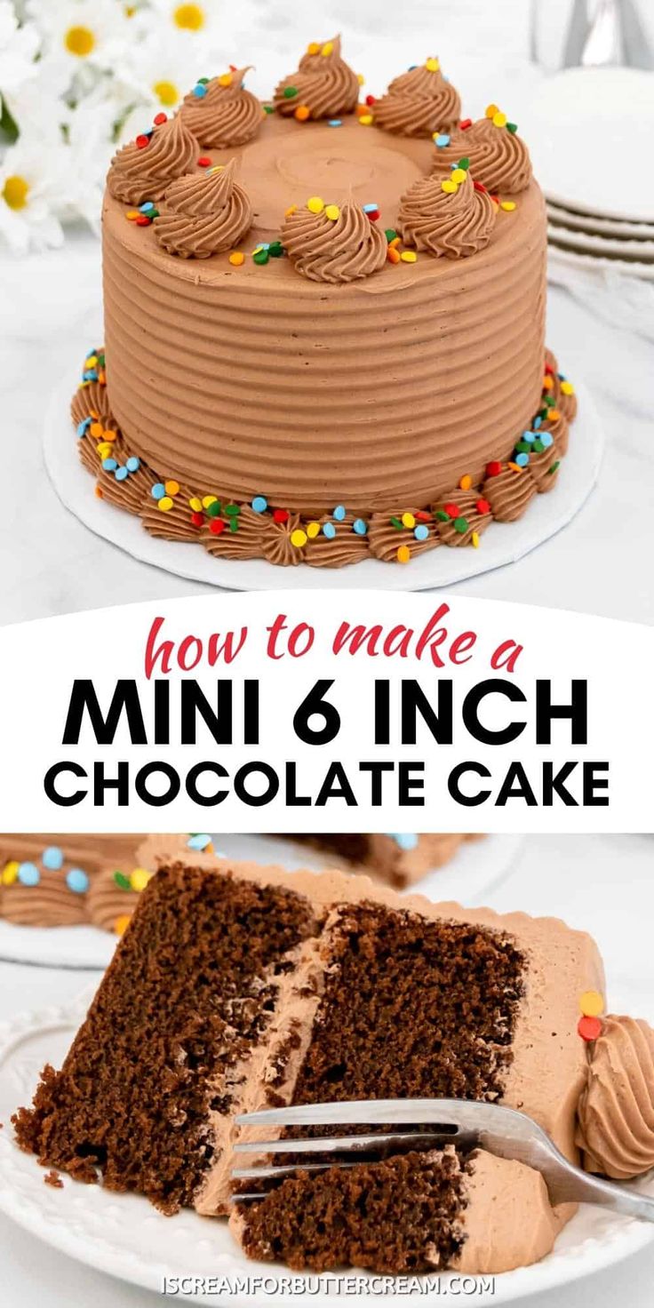 how to make a mini 6 inch chocolate cake