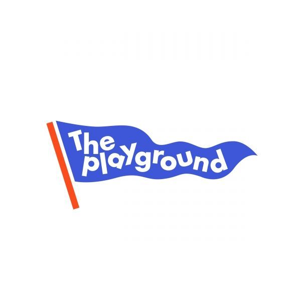 the playground logo on a white background