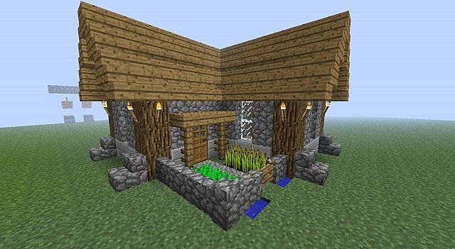 an image of a house in minecraft