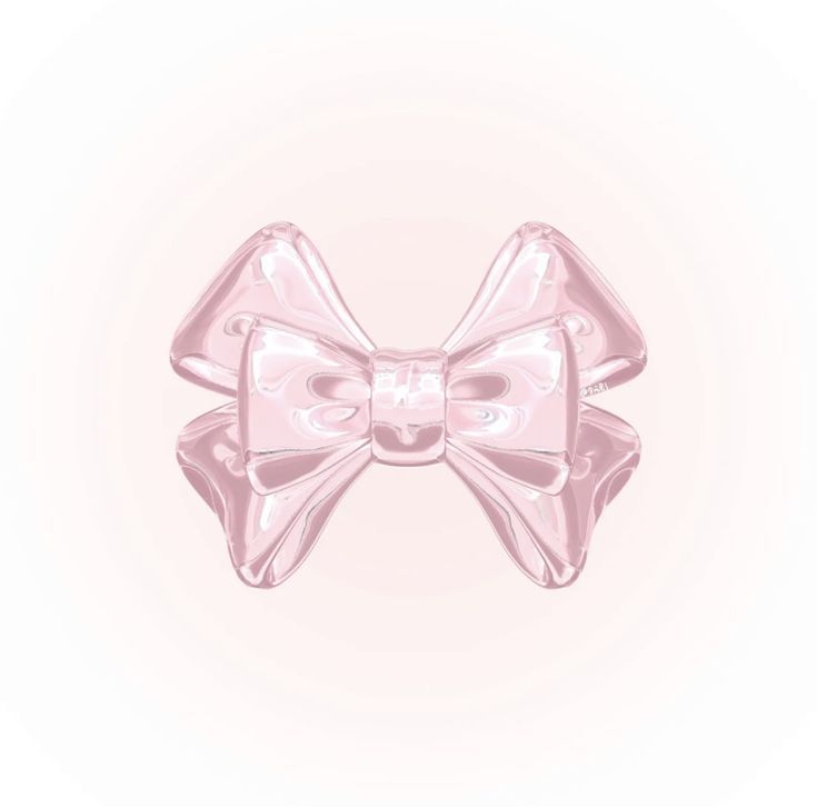 a pink bow on a white background