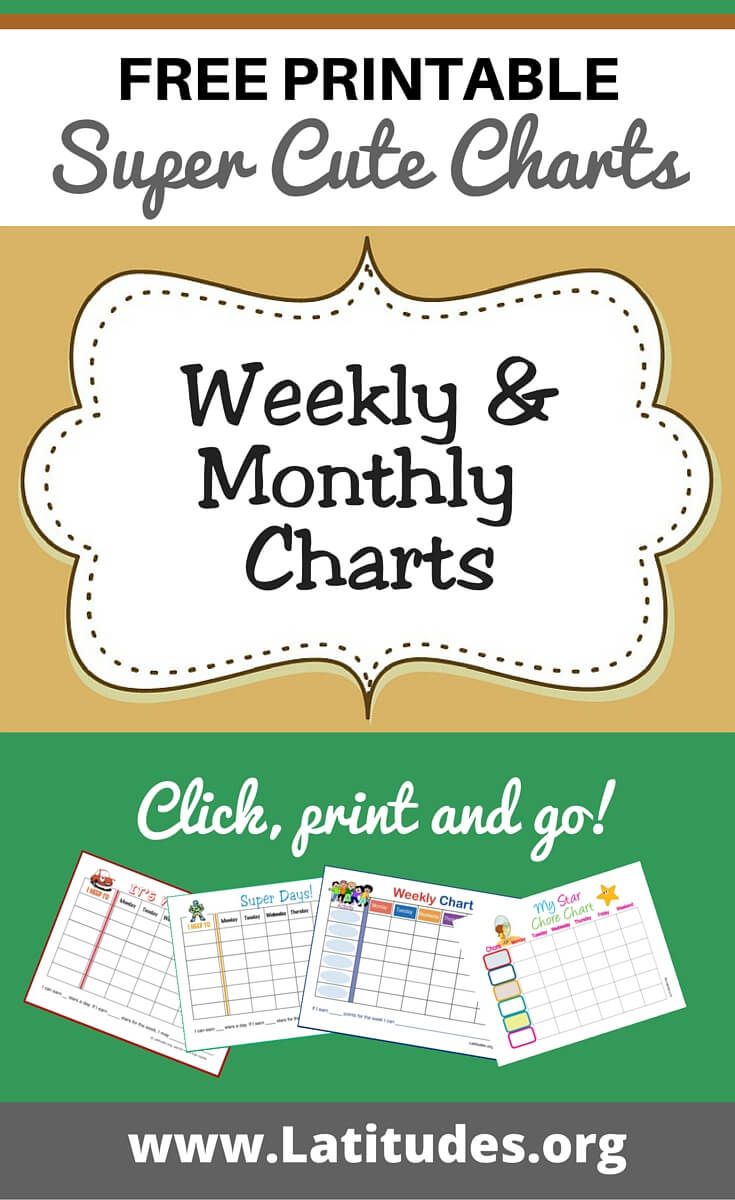 the free printable super cute chart for kids to use on their homeschool