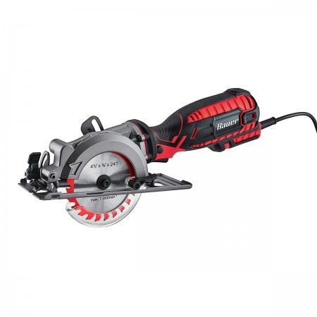 a cordless circular saw is shown on a white background