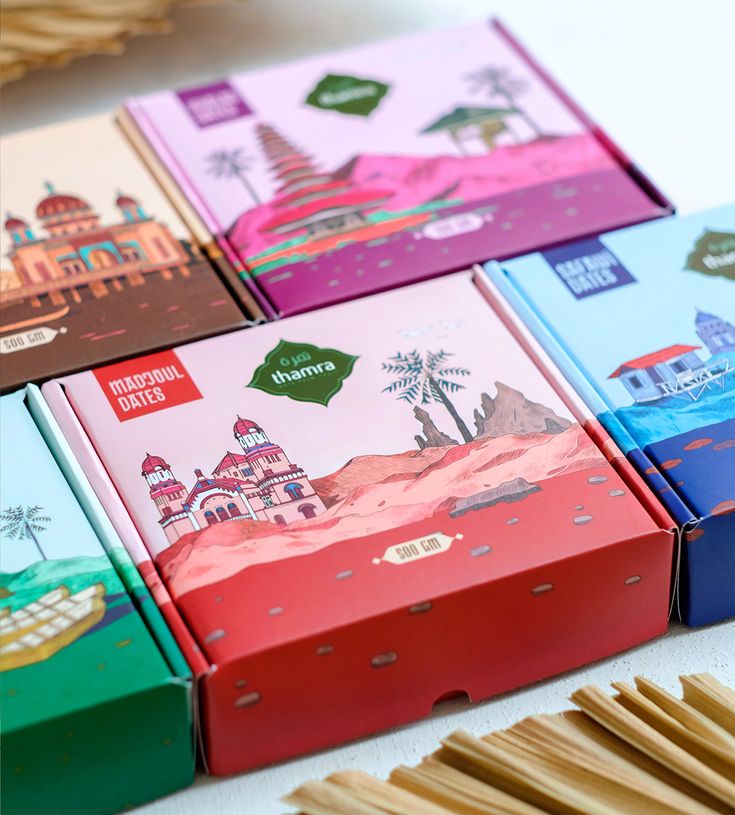 matches are lined up on the table next to each other, with different designs and colors