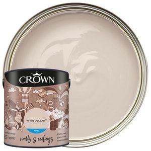 a white paint with a brown tin on it and the words crown next to it