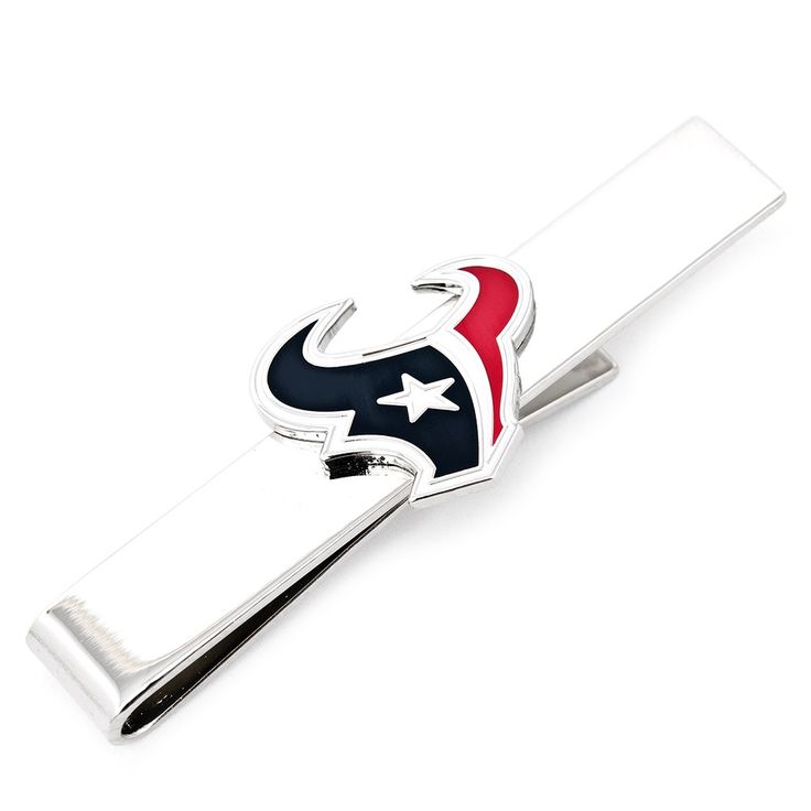 a tie clip with a houston texans logo on it