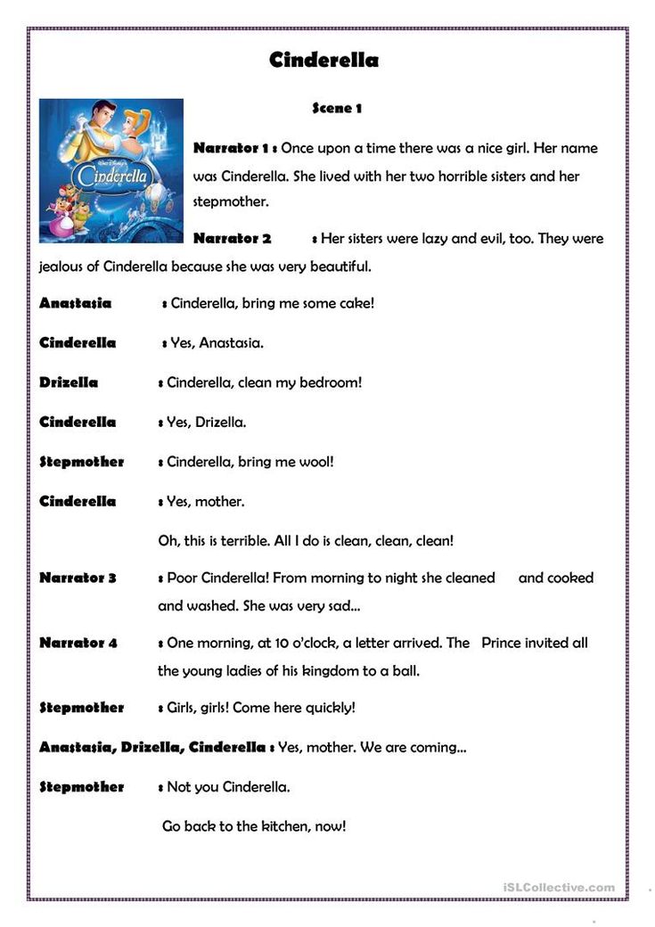 the cinderella story worksheet for children to learn how to read and use it