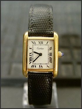 Tank watch Vintage Cartier Watch, Cartier Panthere, Cartier Santos, Cartier Tank, Cartier Watch, Luxury Watches For Men, Watch Collection, Vintage Handbags, Vintage Cartier