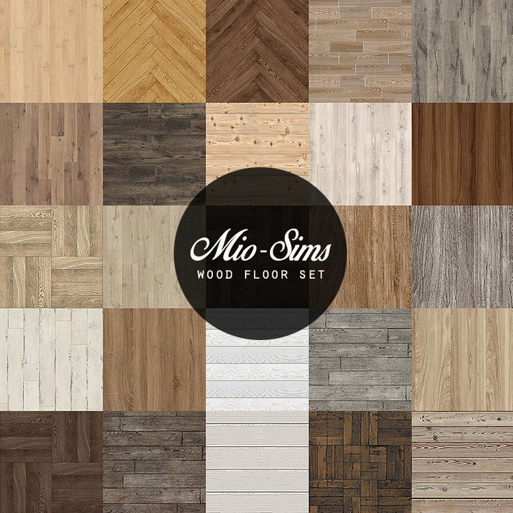 various wood flooring samples with the words mo - son's wood floor set