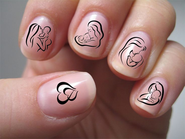 Art Gender Reveal, Baby Nail Art, Baby Shower Nails, We're Pregnant, Feather Nails, New Nail Art Design, Nail Art For Beginners, Baby Nails, Ingrown Toe Nail