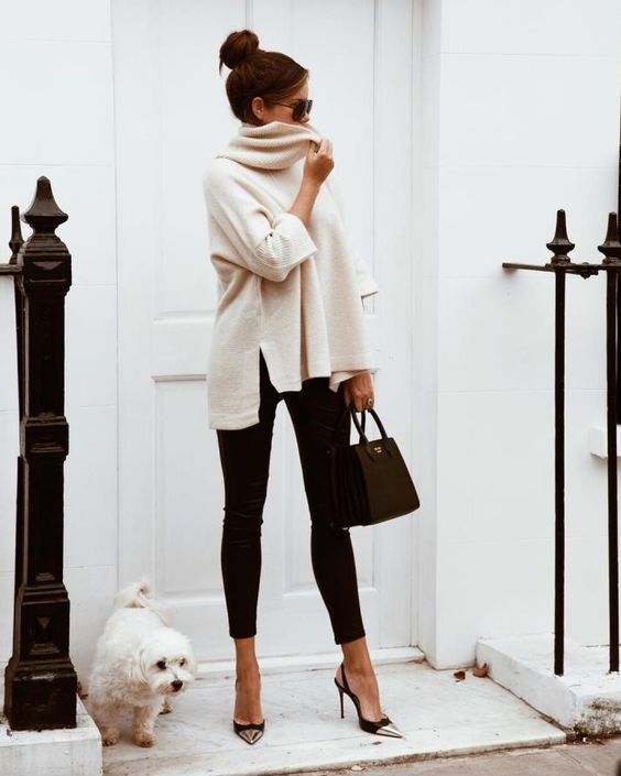 Look Legging, Casual Chic Outfits, Insta Bio, Office Casual Outfit, Easy Winter Outfit, Simply Chic, Looks Chic, 가을 패션, Work Attire