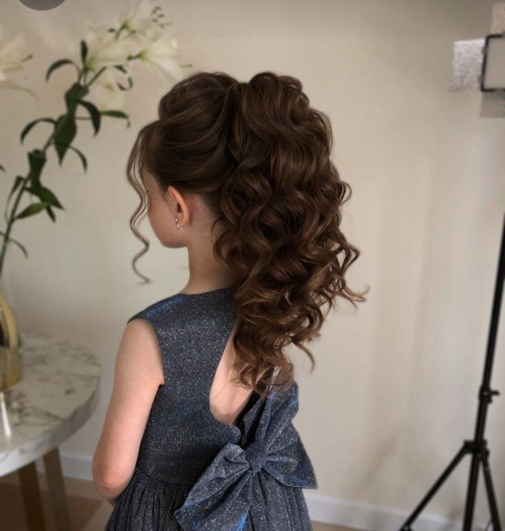 First Communion Hairstyles, Kids Hairstyles For Wedding, Easy Toddler Hairstyles, Party Hairstyle, Cute Natural Hairstyles, Pageant Hair, Formal Hairstyles For Long Hair, Guest Hair, Hair Brunette