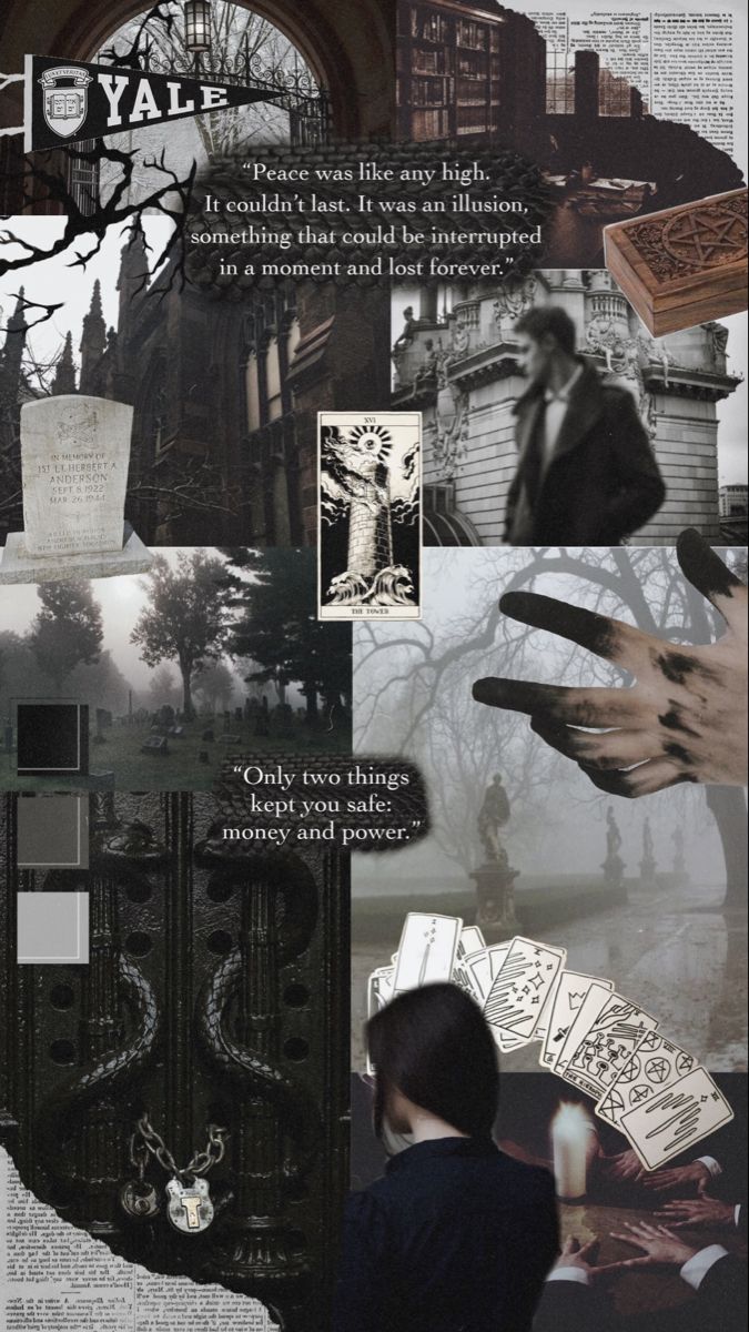 a collage of images with words and pictures on them, including an image of a man