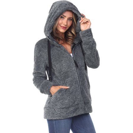 White Mark Women's Sherpa Hooded Jacket is keep you warm and cozy this winter. Featuring 2 front pockets, a zip closure and hoodie. The Sherpa jacket is made from a soft to touch, lightweight fabric. White Mark Women's Sherpa Hooded Jacket is a versatile piece that is perfect for at homewear or can be worn out, styled with jeans. Size: XL.  Color: Gray.  Gender: female.  Age Group: adult. Gray Winter Hooded Jacket With Double-lined Hood, Cold Weather Hooded Jacket With Zipper, Hooded Jacket With Zipper Closure For Cold Weather, Gray Fleece-lined Hooded Jacket For Fall, Gray Hooded Jacket With Fleece Lining For Fall, Winter Hooded Fleece Jacket With Double-lined Hood, Hooded Fleece Jacket With Double-lined Hood For Winter, Winter Fleece Jacket With Double-lined Hood, Cozy Gray Hooded Jacket