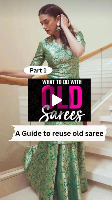 Outfit Ideas From Saree, Western Dresses For Women Parties, Saree Dress Design Ideas, Pastel Sarees, Saree Pastel, Traditional Dresses Indian, Exclusive Saree Blouse Designs, Western Dresses For Women, Recycled Dress