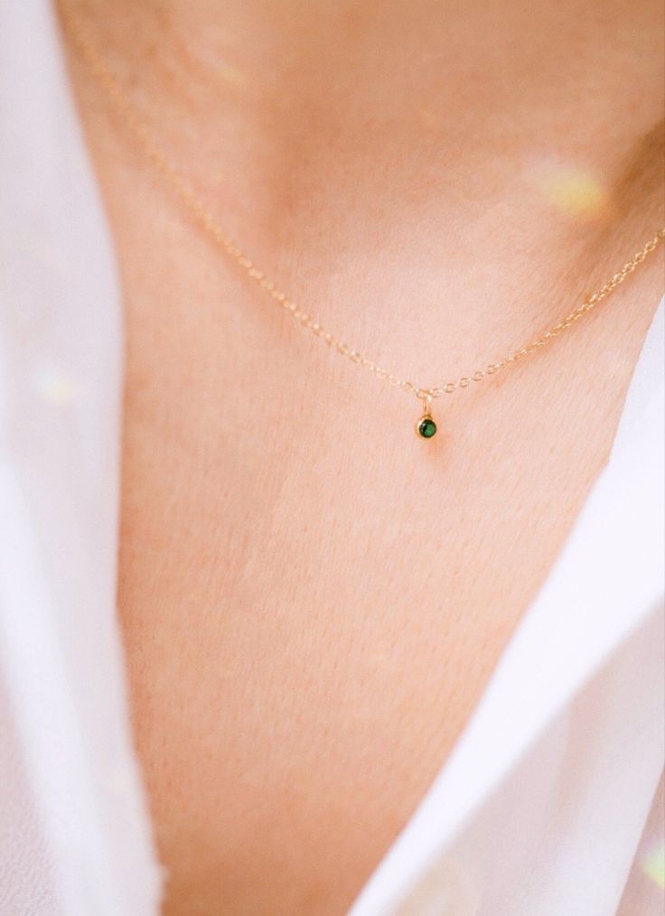 Mini 14k gold birthstone necklace Perfect way to cherish family members & loved ones. 14k Gold Birthstone Necklace With Round Stone, Minimalist Charm Necklace With Birthstone For Anniversary, Dainty Emerald Charm Necklace For Anniversary, Minimalist 14k Gold Birthstone Necklace With Bezel Setting, Minimalist Birthstone Charm Necklace For Anniversary, Personalized Dainty 14k Gold Birthstone Necklace, Dainty Charm Necklaces With Birthstone In Round Pendant, Dainty Charm Necklaces With Birthstone Round Pendant, 14k Gold Filled Round Birthstone Necklaces