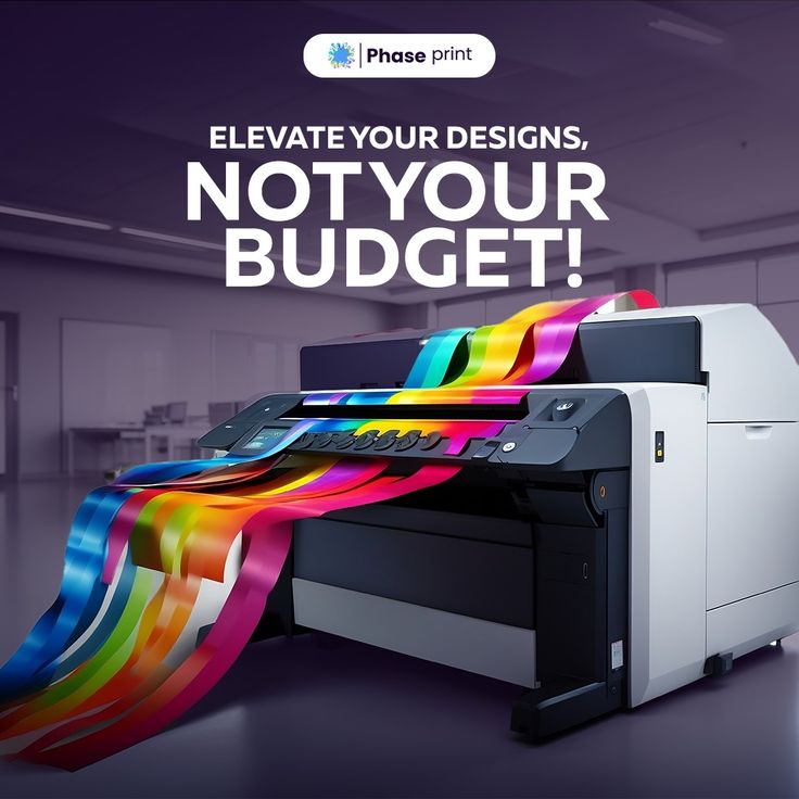 a printer with the words, please prints, not your budget