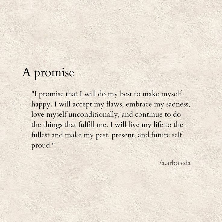 a poem written in black and white with the words'a promise i promise that i will do my best to make